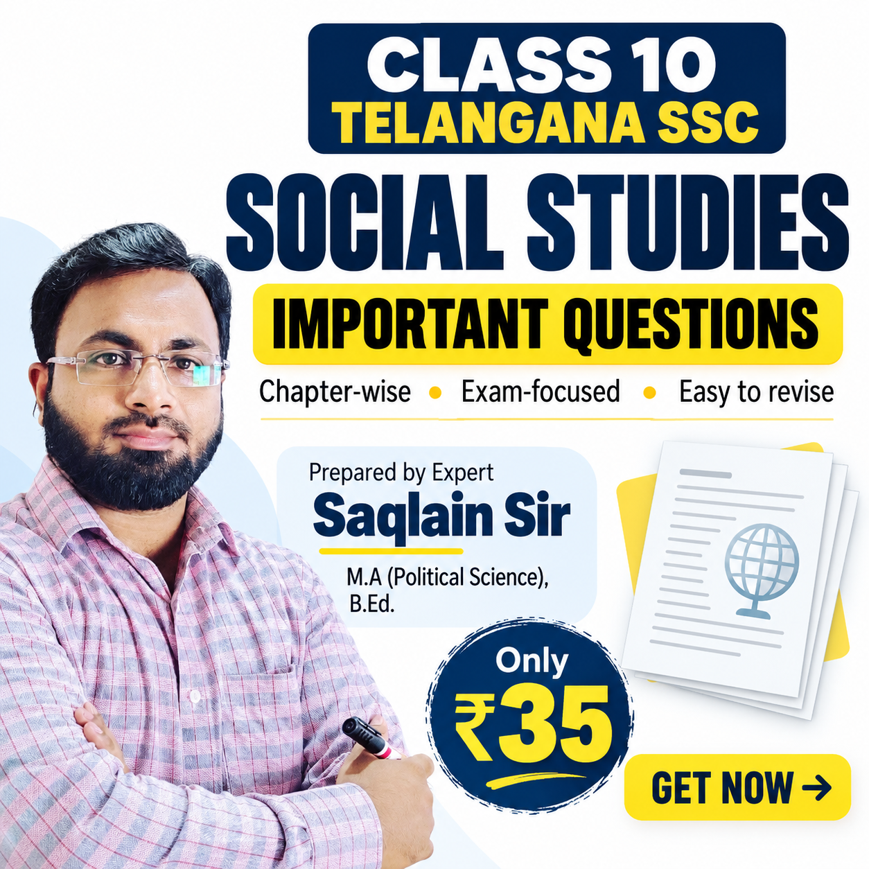 Class 10 Telangana SSC – Social Studies Important Questions